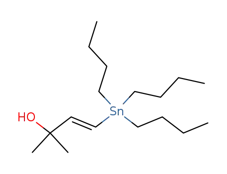 Molecular Structure of 79970-78-8 (3-Buten-2-ol, 2-methyl-4-(tributylstannyl)-, (3E)-)