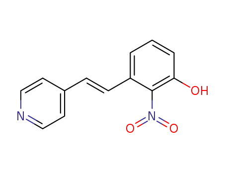 (E)-2-hydroxy-6-[2-(pyridin-4-yl)ethenyl)nitrobenzene