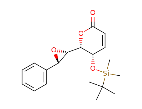 (5S)-5-tert-butyldimethylsilanyloxy-(6S)-6-((2S,3S)-3-phenyloxiranyl)-5,6-dihydro-pyran-2-one