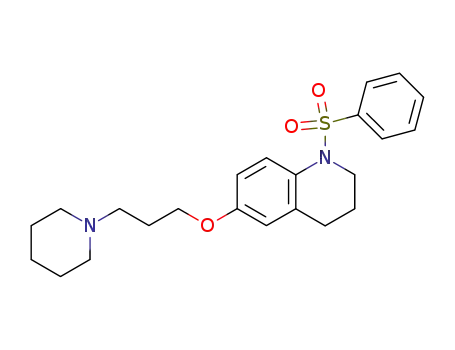 1-benzenesulfonyl-6-(3-piperidin-1-yl-propoxy)-1,2,3,4-tetrahydro-quinoline