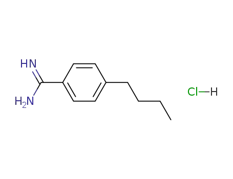Molecular Structure of 29147-98-6 (4-N-BUTYL-BENZAMIDINE HYDROCHLORIDE)
