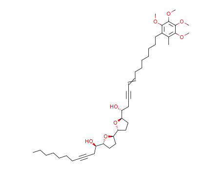 (E)-(R)-1-[(2R,5R,2'R,5'R)-5'-((R)-1-Hydroxy-undec-3-ynyl)-octahydro-[2,2']bifuranyl-5-yl]-13-(2,3,4,5-tetramethoxy-6-methyl-phenyl)-tridec-5-en-3-yn-1-ol