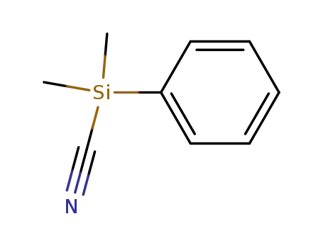 Molecular Structure of 103201-99-6 (Silanecarbonitrile, dimethylphenyl-)