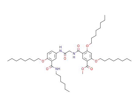 5-((((5-methoxycarbonyl-2,4-dioctyloxy)phenylcarbonyl)aminomethylcarbonyl)amino)-2-octyloxy-N-hexylbenzamide