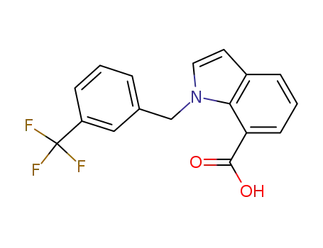 1-[3-(trifluoromethyl)benzyl]-1H-indole-7-carboxylic acid