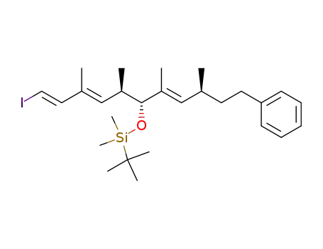 (1E,3E,5R,6R,7E,9S)-1-iodo-3,5,7,9-tetramethyl-6-(t-butyldimethylsilyloxy)-11-phenyl-1,3,7-undecatriene