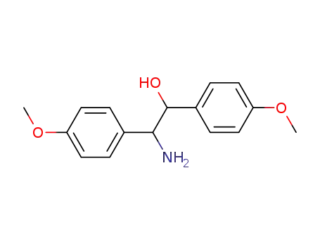 Molecular Structure of 530-34-7 (2-Amino-1,2-bis(p-methoxyphenyl)ethanol)
