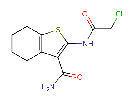 2-(2-CHLORO-ACETYLAMINO)-4,5,6,7-TETRAHYDRO-BENZO[B]THIOPHENE-3-CARBOXYLIC ACID AMIDE