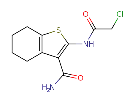 2-(2-CHLORO-ACETYLAMINO)-4,5,6,7-TETRAHYDRO-BENZO[B]티오펜-3-카르복실산아미드