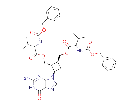 N,N'-bis[(phenylmethoxy)carbonyl]bis[L-valine], O,O'-[(1S,2R,3R)-3-(2-amino-6-oxo-1H-purin-9-yl)cyclobuta-1,2-diyl]methyl ester