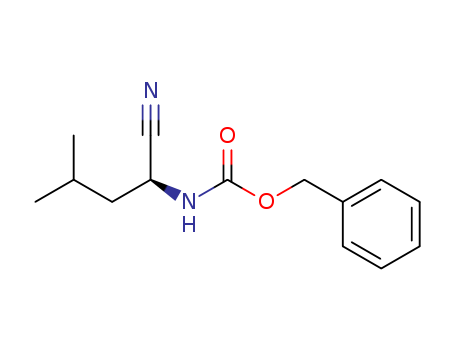 Carbamic acid, N-[(1S)-1-cyano-3-methylbutyl]-, phenylmethyl ester