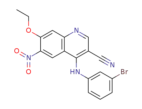 3-Quinolinecarbonitrile, 4-[(3-bromophenyl)amino]-7-ethoxy-6-nitro-