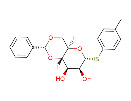 Molecular Structure of 755002-33-6 (para-tolyl (R)-4,6-O-benzylidene-1-thio-α-D-mannopyranoside)