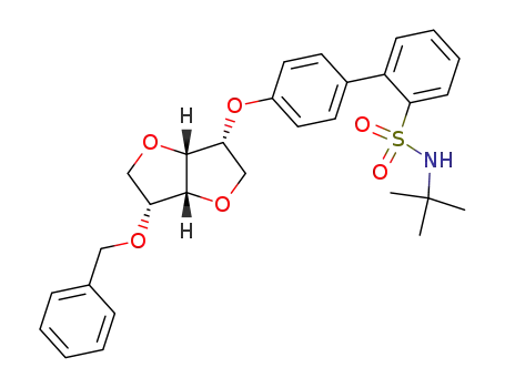 2-O-benzyl-5-O-[4'-(2''-tert-butylamino-sulfonylphenyl)-phenyl]-1,4:3,6-dianhydro-D-mannitol