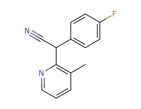 Molecular Structure of 497854-89-4 ((4-fluorophenyl)(3-methylpyridin-2-yl)acetonitrile)