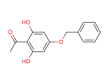 Molecular Structure of 35028-02-5 (Ethanone, 1-[2,6-dihydroxy-4-(phenylmethoxy)phenyl]-)