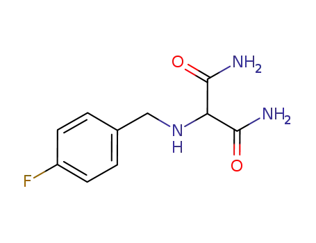 Molecular Structure of 1001165-40-7 (2-(4-fluorobenzylamino)malonamide)