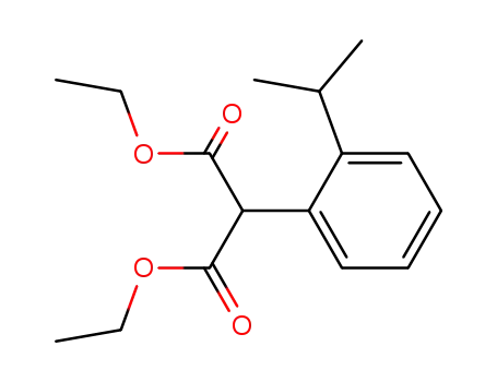 Molecular Structure of 97621-11-9 (Propanedioic acid, [2-(1-methylethyl)phenyl]-, diethyl ester)