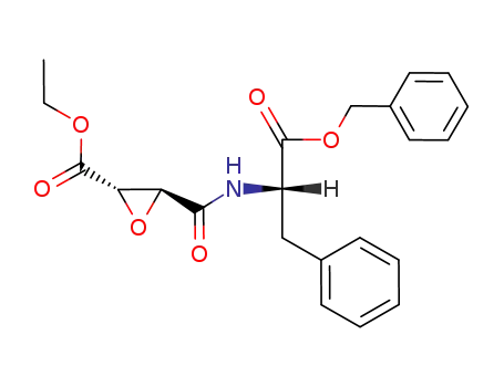 N-((2S,3S)-3-trans-ethoxycarbonyloxiran-2-carbonyl)-L-phenylalanine benzyl ester