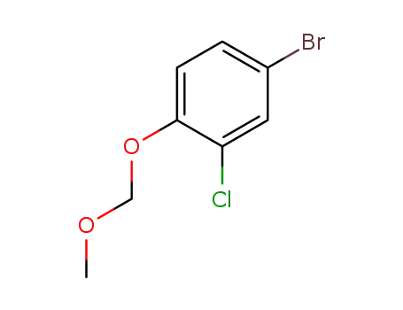 Molecular Structure of 1301146-84-8 (4-bromo-2-chloro-1-(methoxymethoxy)benzene)
