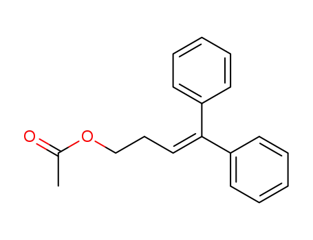 Molecular Structure of 24104-21-0 (3-Buten-1-ol, 4,4-diphenyl-, acetate)