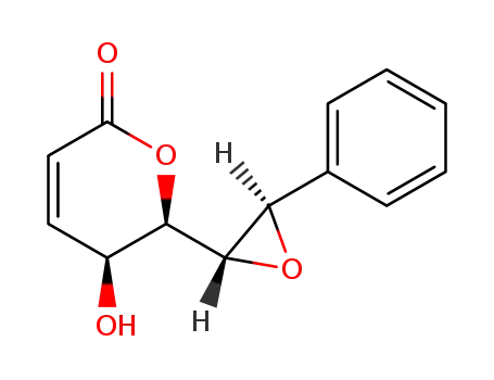 (5S)-5-hydroxy-(6S)-6-((2S,3R)-3-phenyloxiranyl)-5,6-dihydro-pyran-2-one