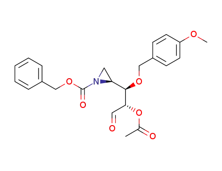 (S)-2-[(1R,2S)-2-Acetoxy-1-(4-methoxy-benzyloxy)-3-oxo-propyl]-aziridine-1-carboxylic acid benzyl ester