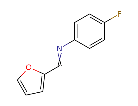 Molecular Structure of 13533-21-6 (Benzenamine, 4-fluoro-N-(2-furanylmethylene)-)