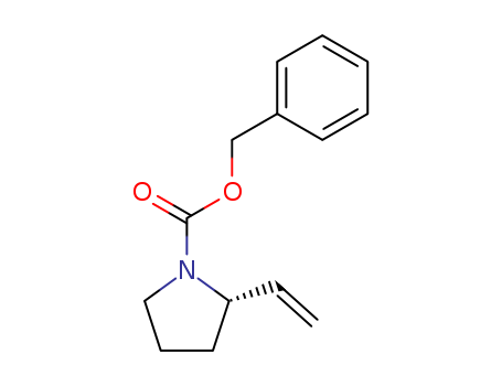 Molecular Structure of 141521-11-1 (1-Pyrrolidinecarboxylic acid, 2-ethenyl-, phenylmethyl ester, (S)-)