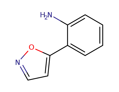 Molecular Structure of 87488-63-9 (Benzenamine, 2-(5-isoxazolyl)- (9CI))