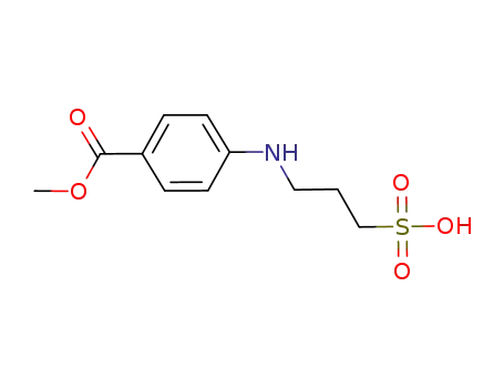 Molecular Structure of 131696-59-8 (4-(3-sulfo-propylamino)-benzoic acid methyl ester)