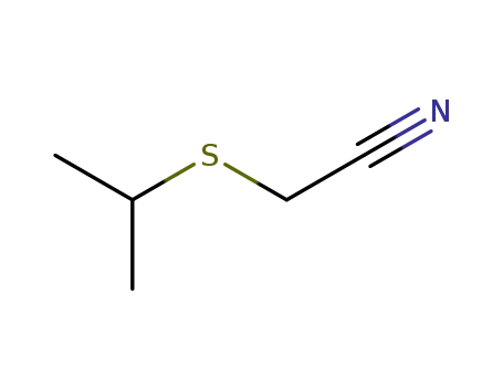 Molecular Structure of 23178-01-0 (Acetonitrile, [(1-methylethyl)thio]-)