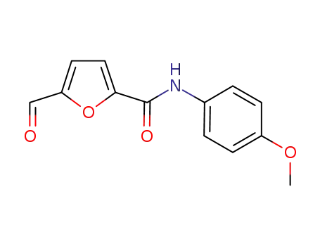 Molecular Structure of 685903-99-5 (2-Furancarboxamide,5-formyl-N-(4-methoxyphenyl)-(9CI))