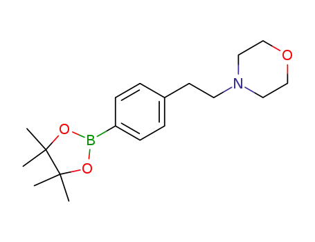 Molecular Structure of 364794-81-0 (4-(4-(4,4,5,5-Tetramethyl-1,3,2-dioxaborolan-2-yl)-phenethyl)morpholine)