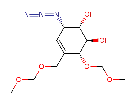 (1S,2R,3R,6S)-6-Azido-3-methoxymethoxy-4-methoxymethoxymethyl-cyclohex-4-ene-1,2-diol