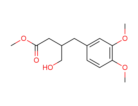 Benzenebutanoic acid, b-(hydroxymethyl)-3,4-dimethoxy-, methyl ester