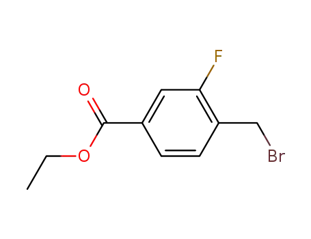 Molecular Structure of 86239-01-2 (4-BroMoMethyl-3-fluorobenzoic acid ethyl ester)