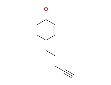 2-Cyclohexen-1-one, 4-(4-pentynyl)-