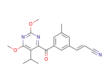 (E)-3-[3-(5-isopropyl-2,6-dimethoxy-pyrimidine-4-carbonyl)-5-methyl-phenyl]-acrylonitrile