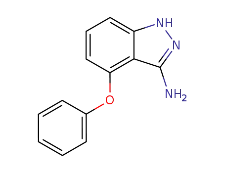 Molecular Structure of 816454-31-6 (4-Phenoxy-1H-indazol-3-ylamine)