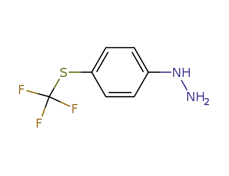 Molecular Structure of 88575-32-0 (4-trifluoromethylthiophenylhydrazine)