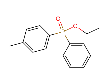 Molecular Structure of 26926-25-0 (Phosphinic acid, (4-methylphenyl)phenyl-, ethyl ester)