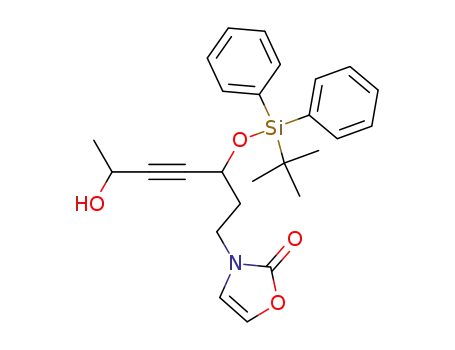 2(3H)-Oxazolone,
3-[3-[[(1,1-dimethylethyl)diphenylsilyl]oxy]-6-hydroxy-4-heptynyl]-