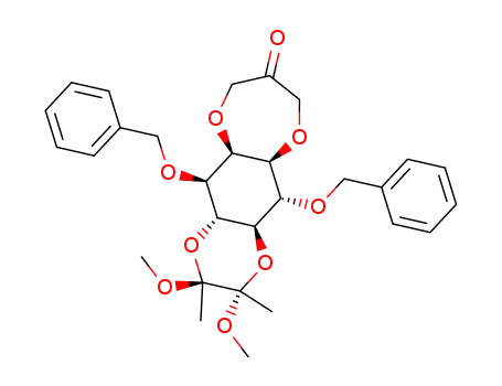 (2'S,3'S)-1D-3,6-di-O-benzyl-4,5-(2',3'-dimethoxybutane-2',3'-diyl)-1,2-O-[(2''-oxo)propane-1'',3''-diyl]-myo-inositol