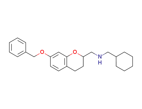Molecular Structure of 198986-39-9 ((7-Benzyloxy-chroman-2-ylmethyl)-cyclohexylmethyl-amine)