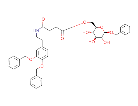 benzyl 6-O-[N-(3,4-dibenzyloxyphenylethyl)succinamyl]-β-D-glucopyranoside