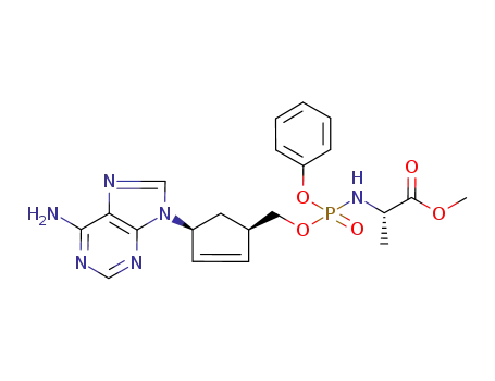 2-{[4-(6-amino-purin-9-yl)-cyclopent-2-enylmethoxy]-phenoxy-phosphorylamino}-propionic acid methyl ester