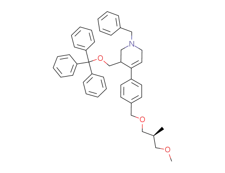 1-benzyl-4-[4-((S)-3-methoxy-2-methyl-propoxy-methyl)-phenyl]-3-(R,S)-trityloxymethyl-1,2,3,6-tetrahydro-pyridine