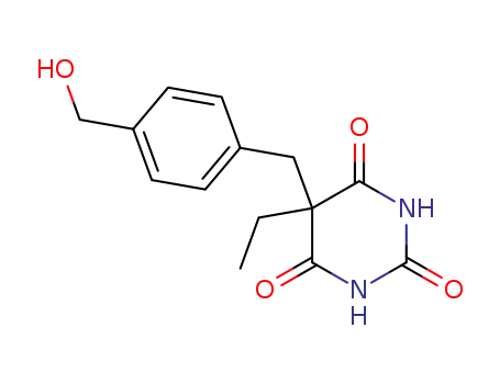 Molecular Structure of 283600-00-0 (5-Ethyl-5-(4-hydroxymethylbenzyl)barbituric acid)