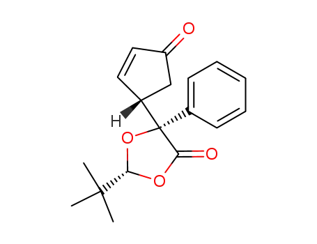 (2R,5R)-2-(t-butyl)-5-[(1S)-4-oxo-2-cyclopentenyl]-5-phenyl-1,3-dioxolan-4-one
